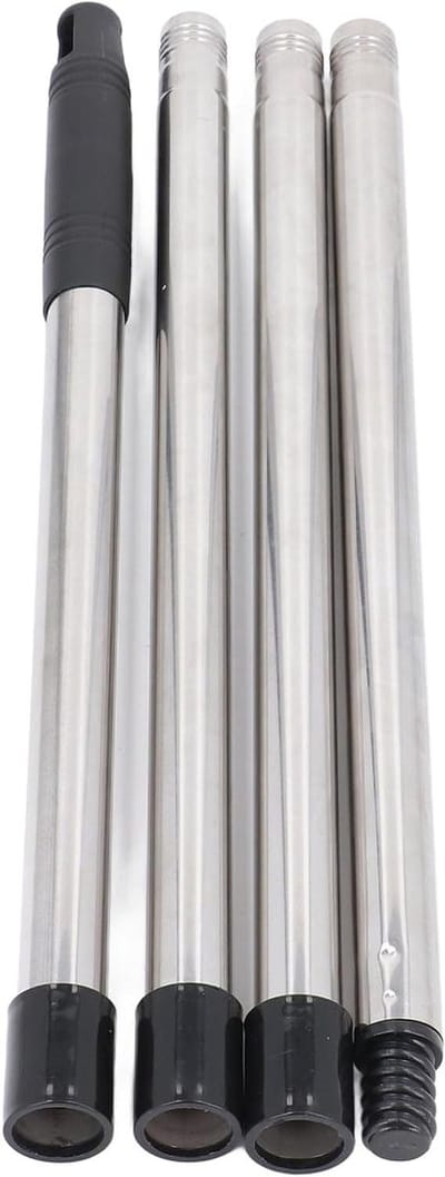 Dakgoot Reiniger - Schoonmaak Gereedschap - Dakgoten Schoonmaken - Rekbaar Tot 25 Meter - Aluminium Legering - Grijs