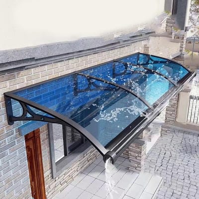 Buitenluifel - Veranda Bescherming - Regen en Zon - Eenvoudige Installatie - 100 cm Breed