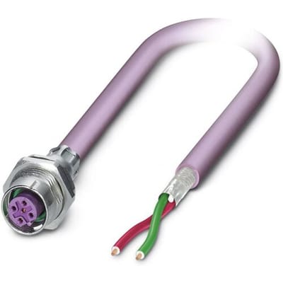 Phoenix Contact 1437465 Sensor/actuator inbouwconnector M12 Aantal polen (sensoren): 2 Bus, inbouw 2.00 m 1 stuk(s)