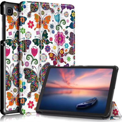 Hoesje Geschikt Voor Samsung Galaxy Tab A7 lite hoes Bookcase Vlinder Print - Hoes Hoesje Geschikt Voor Samsung Galaxy Tab A7 lite hoesje Smart cover