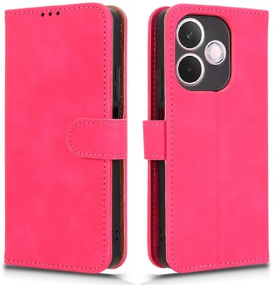 Coverup Hoesje - Geschikt voor OPPO A5 Pro 5G Hoesje - Coverup Book Case - Pink