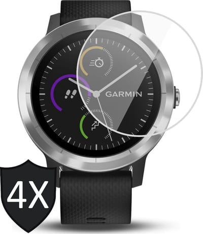 Screenprotector geschikt voor Garmin Vivoactive 3 - Screen Protector PET - 4 Stuks