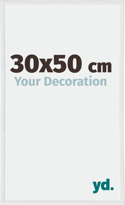 Your Decoration - Fotolijst 30x50 cm - Kunststof - Wit Hoogglans - Annecy