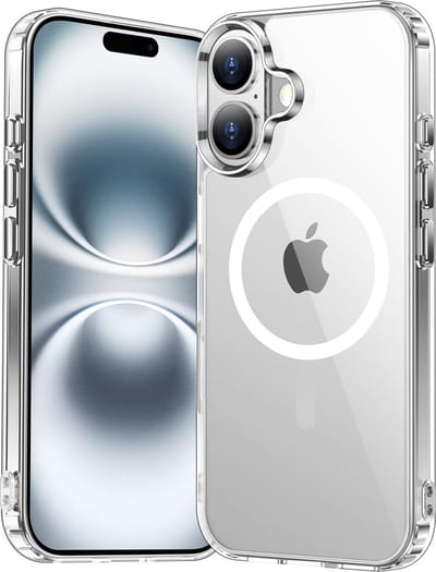 Schokbestendig Doorzichtig Hoesje | Geschikt voor: iPhone 16 - Back Cover Transparant | Compatibel met MagSafe