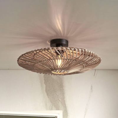 GOOD&MOJO Plafonniere Zanzibar - Rotan - Ø55cm - Modern