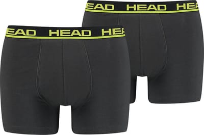 HEAD 2P boxers basic II grijs - S