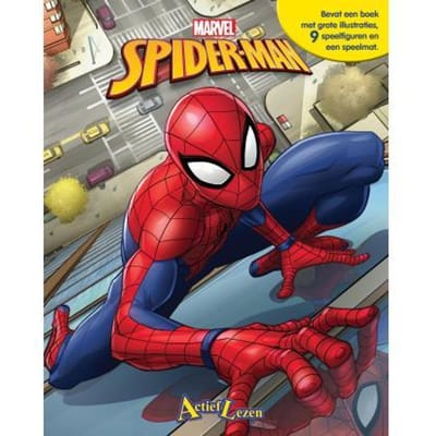 Spider-Man Spiderman Actief Lezen Boek + figuren Educatieve boeken (spelletjes en raadsels)
