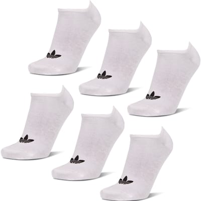 Adidas No Show 6 Pack Sokken Unisex - Wit - Maat 46-48 - Katoen