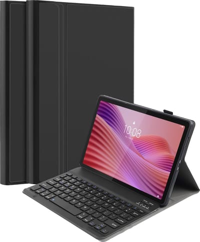 Cazy tablet Hoes met Toetsenbord geschikt voor Lenovo Tab - QWERTY Bluetooth Keyboard Case - Zwart