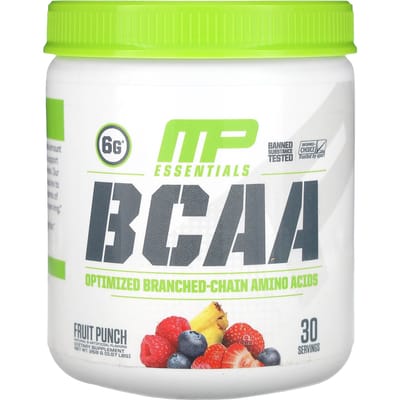 MusclePharm, Essentials, BCAA, Punch aux fruits, 0,57 lb (258 g)