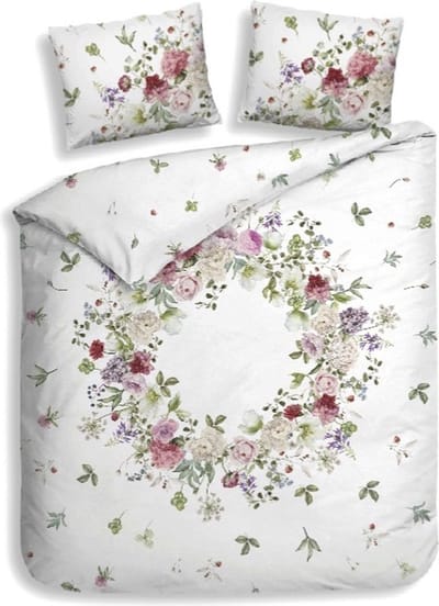 Heckettlane Ghirlanda Dekbedovertrek - Lits-jumeaux - 240x200/220 cm - White