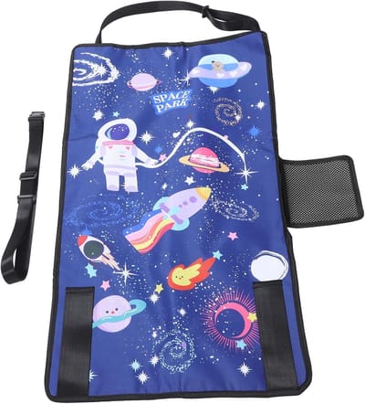 Vliegtuig Voetsteun - Reisbedje Kinderen - Comfortabel Reizen - Draagbaar Ontwerp - 78 x 44 cm - Donkerblauw