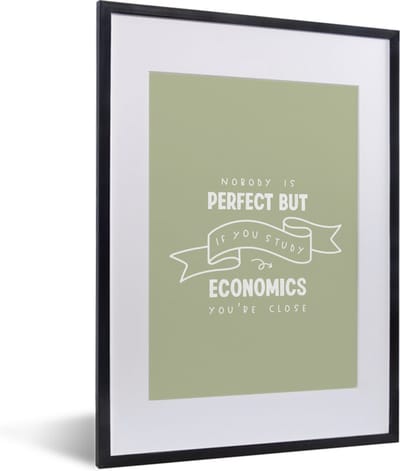 Fotolijst incl. Poster - Economie - Onderwijs - Opleiding - Leren - 30x40 cm - Posterlijst