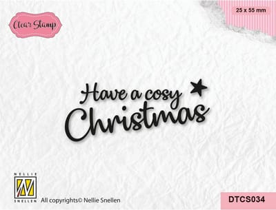 Nellie Snellen • Tekst Clear Stempel Cosy Christmas
