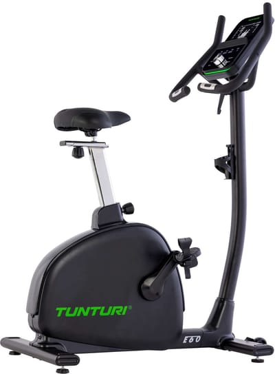 Tunturi Signature E60 Hometrainer - Ergometer & Servomotor - Bluetooth - Fitnessfiets met 26 trainingsprogramma's - Lage instap - Verzwaarde pedalen- Comfort plus zadel