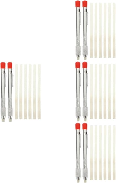 Speksteen Pen - Markeer Potlood - Lassen Markeren - Gestructureerd Grip Oppervlak - 13cm Lengte - Zoals Afgebeeld