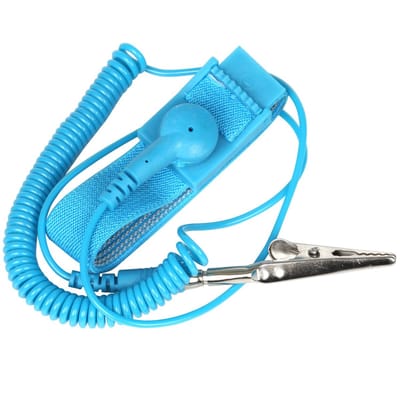 Allecto - Antistatische Polsband - Ontlading - Voorkom statische elektriciteit - Verstelbare polsband - Geschikt voor elektronica reparatie - I...