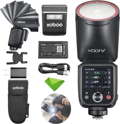 100Ws TTL Flitser voor Canon Camera's met 400 Flitsen, 1.7s Oplaadtijd en Draadloze Verbinding