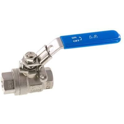 G 3/8 inch 2-Weg RVS Kogelkraan - BL2SH-M-038