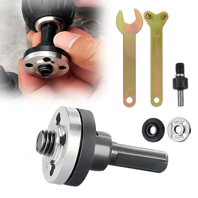 Accessoires voor elektrische boormachines - Omvormer voor elektrische boormachine naar haakse slijper - Drijfstang - Booradapter - Omvormer - Accessoireset voor haakse slijper - 1 drijfstang + 1 set accessoires [217 g]