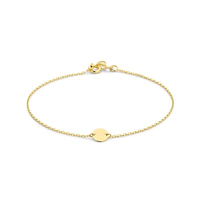 14K Geelgoud Armband Cirkel 18,5 Cm 4029526