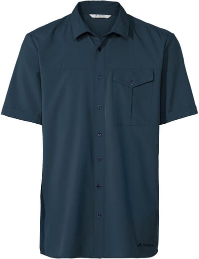 Vaude Men's Rosemoor SS Shirt - Outdoorblouse - Korte mouwen - Heren - Dark Sea - Maat L