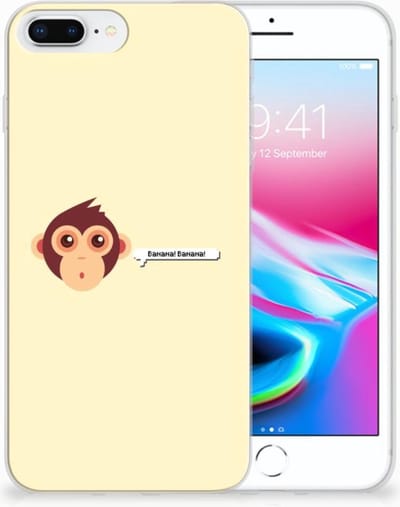 Apple iPhone 7 Plus | 8 Plus Telefoonhoesje met Naam Monkey