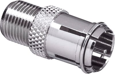 TRU COMPONENTS TC-2520002 F-Quick-F-adapterset Aansluitingen: F-Quick-koppeling, F-bus 100 stuk(s)