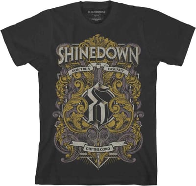 Shinedown - Ornamental Scissors Heren T-shirt - S - Zwart