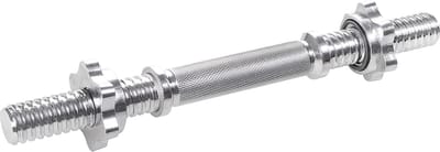 Springos Korte Halterstang | Barbell | Chroomstaal | 36 cm | 1.66KG