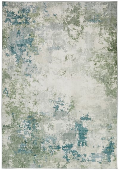 Concept Looms Liberty LIB109 Seafoam Vloerkleed - 120 x 180 cm - Veelkleurig,Groen - Rechthoekig - Polyester - Woonkamer, Eetkamer, Slaapkamer, Keuken - Abstract - Wasbaar, Modern