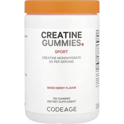 Codeage, Sport, Creatine Gummies, Gemengde Bes, 120 Gummies