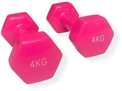 Padisport Dumbell Vinyl - Dumbells 4 Kg - Halter - Gewichten Set Halters - Gewichten 4 Kg - Gewichten