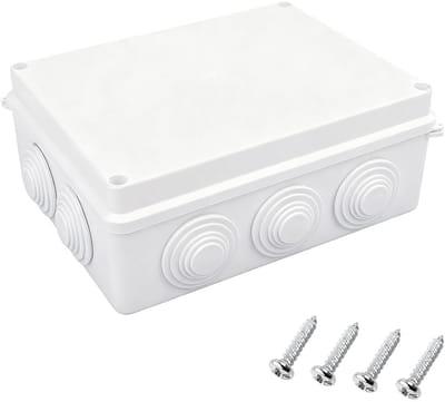 Waterdichte Aftakdoos ABS-Kunststof voor Binnen en Buiten Elektrische Installaties 200x155x80 mm