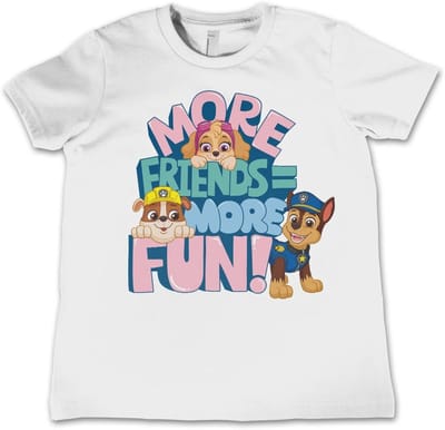 Paw Patrol Kinder-T-shirt More Friends Fun Kids Tee NIC-12-PP003-DTF534
