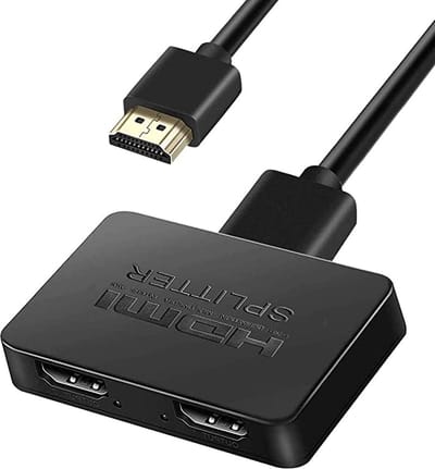 Igoods HDMI-Splitter 2 Poorts | HDMI Splitter 1 ingang 2 uitgangen| 4K resolutie