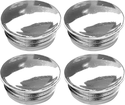 Lamellenstop Rond - Eindkappen - Meubels Beschermen - Eenvoudige Montage - 25 mm - Zilver