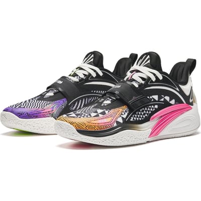 Anta Kai 1 Enlightened Warrior China Release Heren Sneakers Zwart Wit Paars 112421102S-6 44 black