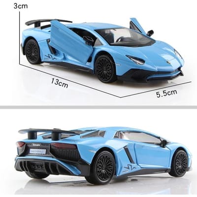 5 Inch Metalen Auto Simulatie Diecast & Speelgoedvoertuig Lamborghini Aventador LP750-4 SV Coupe RMZ city 1:36 legeringsmodellen cadeaus voor kinderen