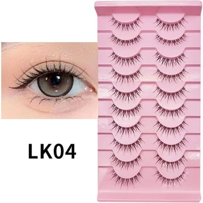 Cosmétiques Cils Naturels Bande Faux Cils Maquillage Extension de Cils Cils Vison Duveteux Maquillage des Yeux LK04