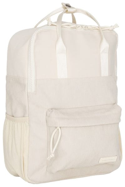 New Rebels Los Angeles Ribbi Rolltop Rugzak 13L – Stevig Rib Polyester – Lichtgewicht Schooltas & Werktas - Beige