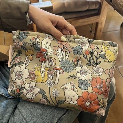 Pochette de maquillage en jacquard brodé à la mode, trousse de toilette de voyage, organisateur de produits de soins de la peau, trousse de maquillage One Size