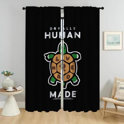 Verduisteringsgordijnen voor Woonkamer Gordijn H-human Mades Shades Home Interieur Gordijnen 2 Stuks Tule voor Slaapkamer Afscheiding Kind W50xH70cmx2pcs-CL white