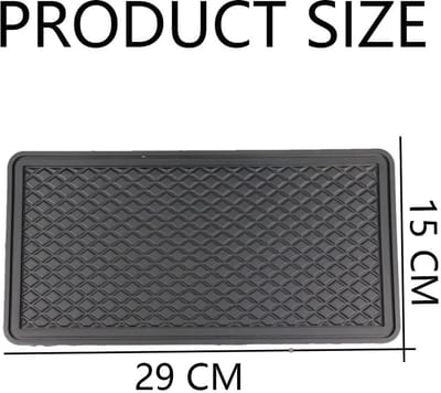 Dailygoods- Dashboardmat Antislip - Wasbare Antislipmat - PVC - 29x15 cm - Universeel - Voor Mobiele Telefoon/Sleutels/Zonnebril