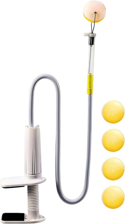 Tafeltennis Trainer - Oefenapparaat Hulp - Vaardigheden Verbeteren - Verstelbare Klem - 25x16x10 cm