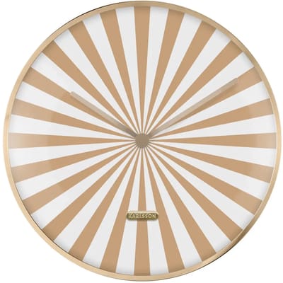 Karlsson Wandklok Candy Swirl Dome - Bruin - Ø40cm - Wandklok Modern