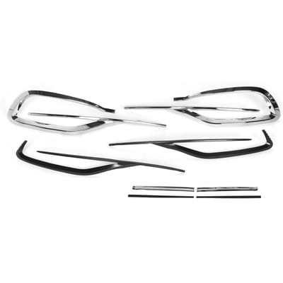 8-delige Set Decoratieve Strip Frame Bumper Voorzijde Geschikt voor MercedesBenz ECass Maybach 20162020 white