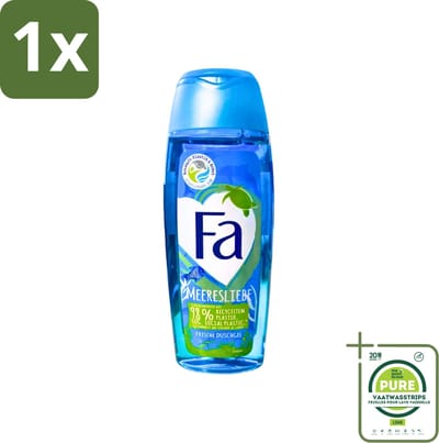 1 x Fa - Douchegel - Zeeliefde Fresh - Verfrissend & Verkwikkend - Verzorgend - 250 ml - Douchegel - Zee - Fris - Verfrissend - Huid Verzorging