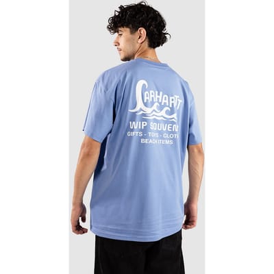 Carhartt WIP Waves T-Shirt blauw