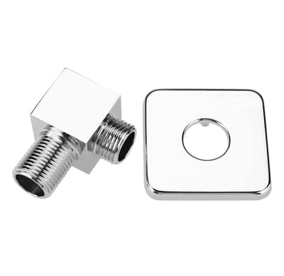 Cosensi- Wanduitlaatbocht G1/2 - Wandmontage - Messing - Chroom - Douchekop - Afvoerbocht - 5.5x4.3 cm - Doucheconnector
